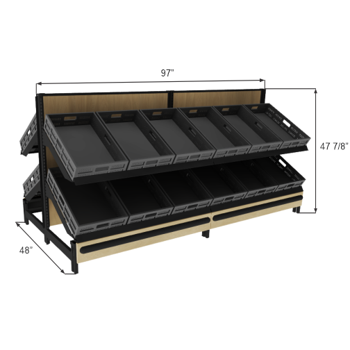 2-Sided Produce Gondola<br>GND-002 RO238SB