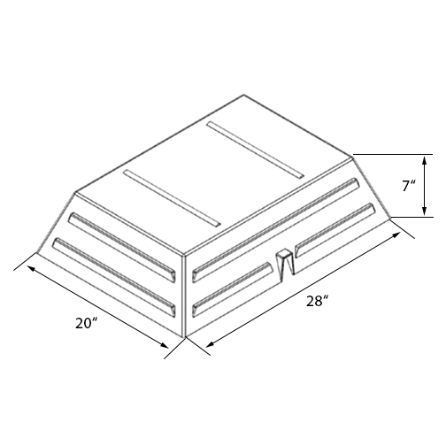 Orchard Bin Riser | Produce Display | The Marco Company-VEG-39 D