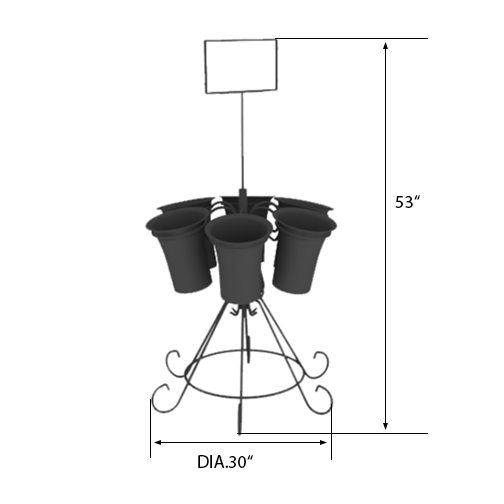 Upright Display| Produce & Bakery Display| Floral & Wine Display| The Marco Company-MFS-003