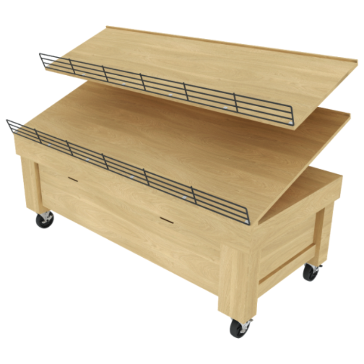 Bakery Display Shelving and Cases | The Marco Company- BAK-64 OAK SB