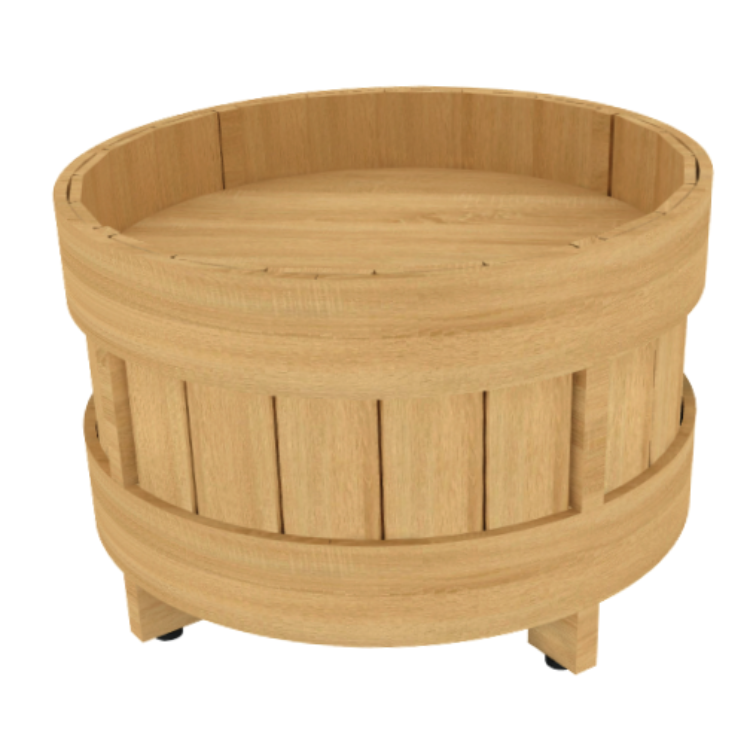 Orchard Bin Riser | Produce Display | The Marco Company- PED-RSR RND 12O